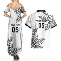 Custom New Zealand Football Couples Matching Summer Maxi Dress and Hawaiian Shirt Aotearoa Pride LT05 - Polynesian Pride