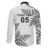Custom New Zealand Football Family Matching Off The Shoulder Long Sleeve Dress and Hawaiian Shirt Aotearoa Pride LT05 - Polynesian Pride