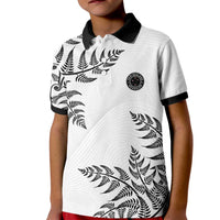 Custom New Zealand Football Kid Polo Shirt Aotearoa Pride - Polynesian Pride