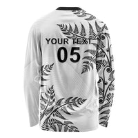 Custom New Zealand Football Long Sleeve Shirt Aotearoa Pride - Polynesian Pride