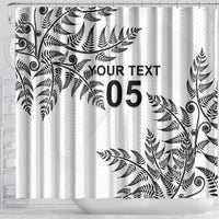 Custom New Zealand Football Shower Curtain Aotearoa Pride - Polynesian Pride