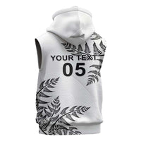 Custom New Zealand Football Sleeveless Hoodie Aotearoa Pride - Polynesian Pride