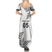 Custom New Zealand Football Summer Maxi Dress Aotearoa Pride - Polynesian Pride