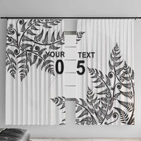 Custom New Zealand Football Window Curtain Aotearoa Pride - Polynesian Pride