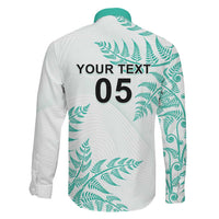 Custom New Zealand Football Family Matching Off Shoulder Short Dress and Hawaiian Shirt Aotearoa Pride Aqua Version LT05 - Polynesian Pride