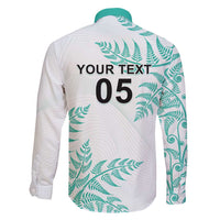 Custom New Zealand Football Family Matching Puletasi and Hawaiian Shirt Aotearoa Pride Aqua Version - Polynesian Pride