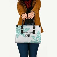 Custom New Zealand Football Leather Bag Aotearoa Pride Aqua Version - Polynesian Pride