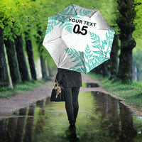 Custom New Zealand Football Umbrella Aotearoa Pride Aqua Version - Polynesian Pride