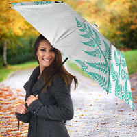 Custom New Zealand Football Umbrella Aotearoa Pride Aqua Version - Polynesian Pride
