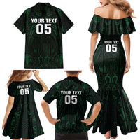 Custom New Zealand Fishing Family Matching Mermaid Dress and Hawaiian Shirt Maori Tribal Pattern LT05 - Polynesian Pride