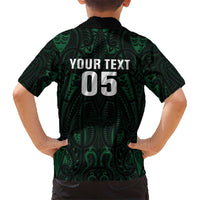 Custom New Zealand Fishing Family Matching Puletasi and Hawaiian Shirt Maori Tribal Pattern LT05 - Polynesian Pride