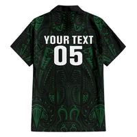 Custom New Zealand Fishing Family Matching Short Sleeve Bodycon Dress and Hawaiian Shirt Maori Tribal Pattern LT05 - Polynesian Pride