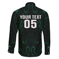 Custom New Zealand Fishing Family Matching Short Sleeve Bodycon Dress and Hawaiian Shirt Maori Tribal Pattern LT05 - Polynesian Pride