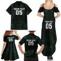 Custom New Zealand Fishing Family Matching Summer Maxi Dress and Hawaiian Shirt Maori Tribal Pattern LT05 - Polynesian Pride