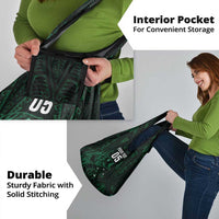 Custom New Zealand Fishing Grocery Bag Maori Tribal Pattern - Polynesian Pride