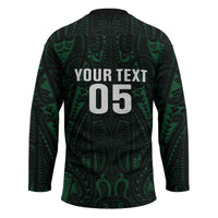 Custom New Zealand Fishing Hockey Jersey Maori Tribal Pattern - Polynesian Pride