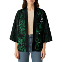 Custom New Zealand Fishing Kimono Maori Tribal Pattern - Polynesian Pride