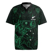 Custom New Zealand Fishing Rugby Jersey Maori Tribal Pattern - Polynesian Pride