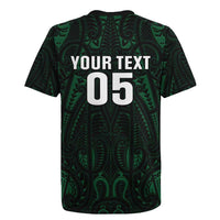 Custom New Zealand Fishing Rugby Jersey Maori Tribal Pattern - Polynesian Pride