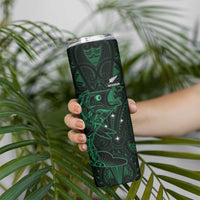 Custom New Zealand Fishing Skinny Tumbler Maori Tribal Pattern - Polynesian Pride