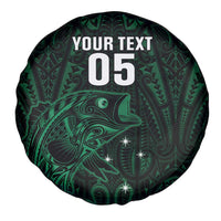 Custom New Zealand Fishing Spare Tire Cover Maori Tribal Pattern - Polynesian Pride