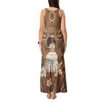 Bula Fiji Women's Day Tank Maxi Dress With Fijian Tapa Pattern LT05 - Polynesian Pride