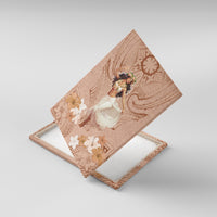 Hawaii Women's Day Canvas Wall Art With Polynesian Pattern