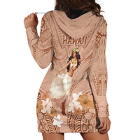 Hawaii Women's Day Hoodie Dress With Polynesian Pattern LT05 - Polynesian Pride