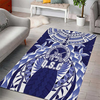 Tonga Queen Salote College Area Rug Centenary Navy Version