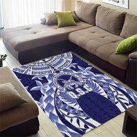 Tonga Queen Salote College Area Rug Centenary Navy Version