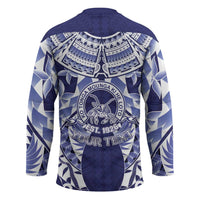 Personalised Tonga Queen Salote College Hockey Jersey Centenary Navy Version