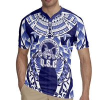 Personalised Tonga Queen Salote College Rugby Jersey Centenary Navy Version