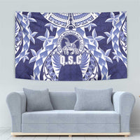 Tonga Queen Salote College Tapestry Centenary Navy Version