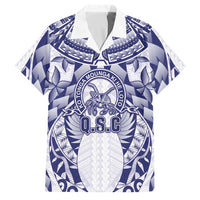 Personalised Tonga Queen Salote College Family Matching Off Shoulder Short Dress and Hawaiian Shirt Centenary White Version
