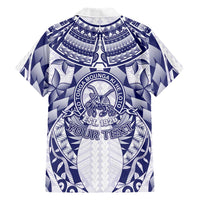 Personalised Tonga Queen Salote College Family Matching Short Sleeve Bodycon Dress and Hawaiian Shirt Centenary White Version