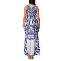 Personalised Tonga Queen Salote College Family Matching Tank Maxi Dress and Hawaiian Shirt Centenary White Version