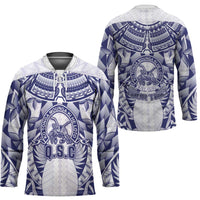 Personalised Tonga Queen Salote College Hockey Jersey Centenary White Version