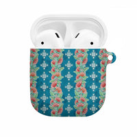 Hawaii Ohia Lehua AirPods Case Tropical Vibes Teal