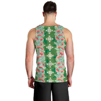 Hawaii Ohia Lehua Men Tank Top Tropical Vibes Green