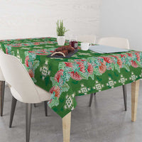 Hawaii Ohia Lehua Tablecloth Tropical Vibes Green