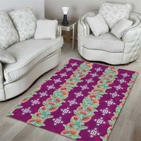 Hawaii Ohia Lehua Area Rug Tropical Vibes Fuchsia