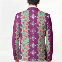 Hawaii Ohia Lehua Blazer Tropical Vibes Fuchsia