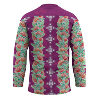 Hawaii Ohia Lehua Hockey Jersey Tropical Vibes Fuchsia