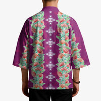Hawaii Ohia Lehua Kimono Tropical Vibes Fuchsia