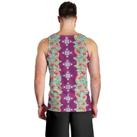 Hawaii Ohia Lehua Men Tank Top Tropical Vibes Fuchsia