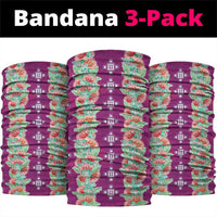 Hawaii Ohia Lehua Neck Gaiter Tropical Vibes Fuchsia