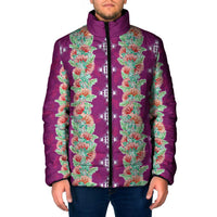 Hawaii Ohia Lehua Padded Jacket Tropical Vibes Fuchsia