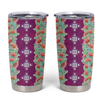 Hawaii Ohia Lehua Tumbler Cup Tropical Vibes Fuchsia