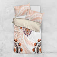 Africa Dashiki Bedding Set With Polynesian Pattern Beige Version