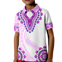 Africa Dashiki Kid Polo Shirt With Polynesian Pattern Pink Version LT05 Kid Pink - Polynesian Pride